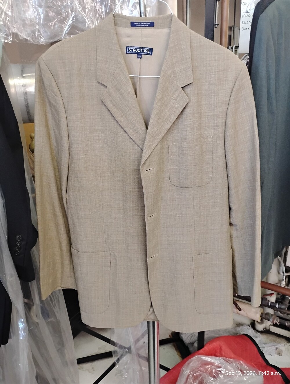 Structure Light Beige Sport Coat Blazer